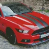 Black And Red Car Diamond Painting