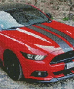 Black And Red Car Diamond Painting