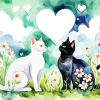 Black And White Cats Diamond Painting