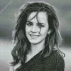 Black And White Emma Watson Diamond Painting