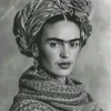 Black And White Frida Kahlo Diamond Painting