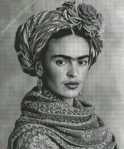 Black And White Frida Kahlo Diamond Painting
