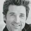 Black And White Patrick Dempsey Diamond Painting