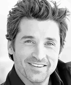 Black And White Patrick Dempsey Diamond Painting