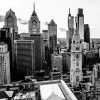 Black And White Philadelphia Skyline Diamond Painting