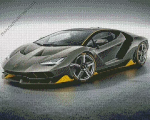 Black And Yellow Lambo Diamond Painting