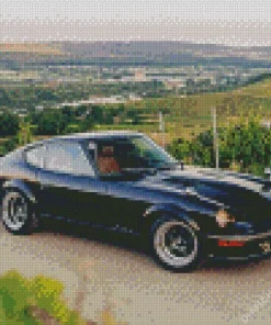 Black Datsun Car Diamond Painting