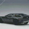 Black Delorean Car Diamond Painting