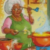 Black Grandma Diamond Painting