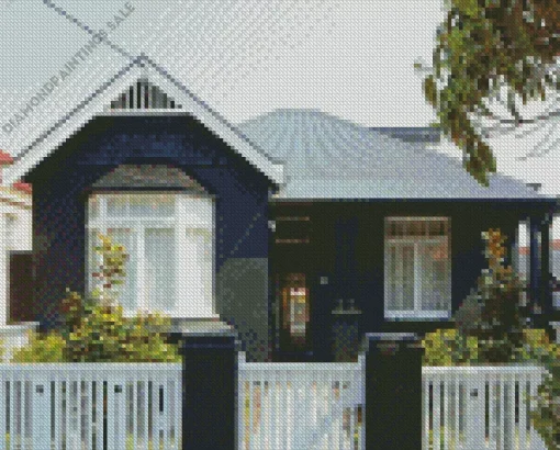 Black House Diamond Painting