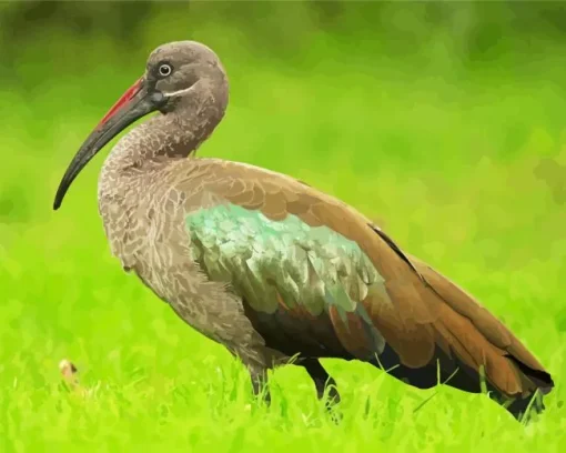 Black Ibis Bird Diamond Painting