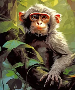 Black Monkey Diamond Painting