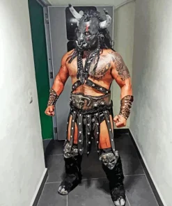 Black Taurus Wrestler Diamond Painting