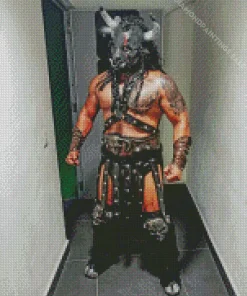 Black Taurus Wrestler Diamond Painting