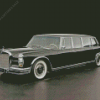 Black Vintage Mercedes Benz 1963 Diamond Painting