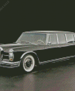 Black Vintage Mercedes Benz 1963 Diamond Painting