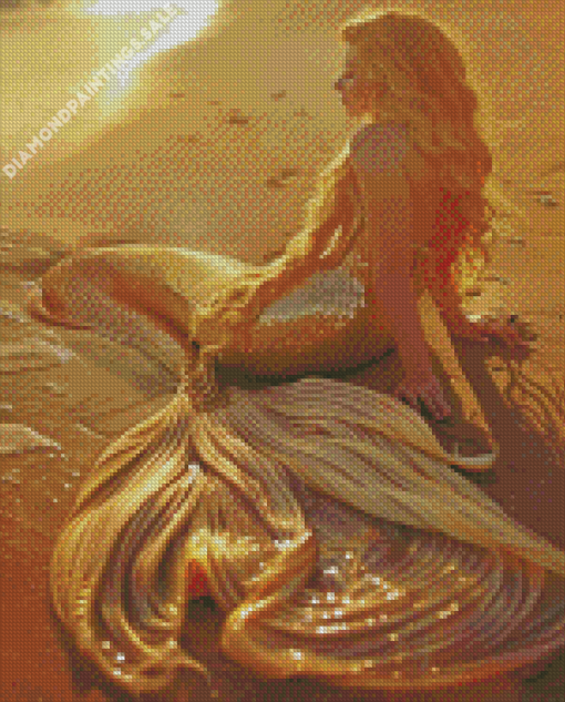 Blond Mermaid Diamond Painting