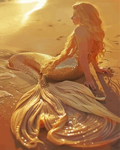 Blond Mermaid Diamond Painting