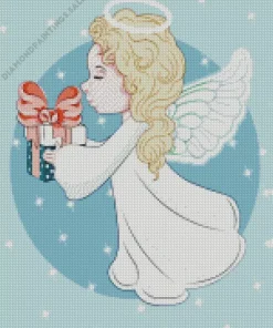 Blonde Angel Diamond Painting