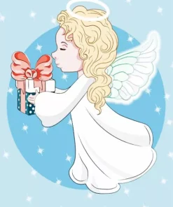 Blonde Angel Diamond Painting