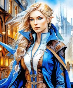 Blonde Elf Diamond Painting