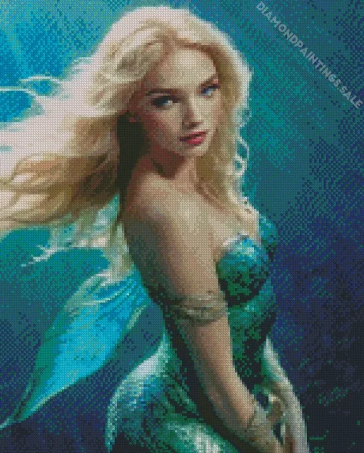 Blonde Mermaid Diamond Painting