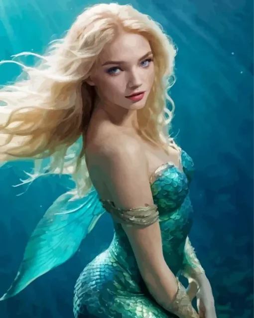 Blonde Mermaid Diamond Painting