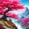 Blossom Landscape Diamond Painting