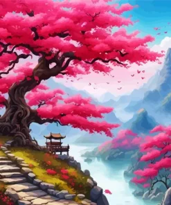 Blossom Landscape Diamond Painting
