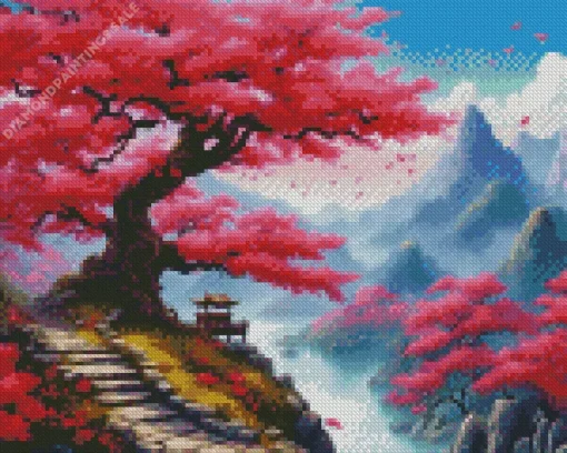 Blossom Landscape Diamond Painting