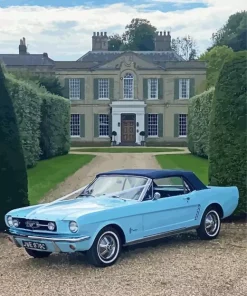 Blue 1960 Ford Mustang Diamond Painting