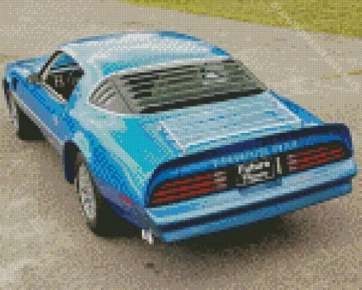 Blue 1978 Trans AM Diamond Painting