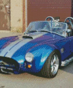 Blue AC Cobra Diamond Painting
