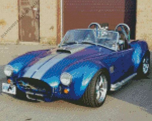 Blue AC Cobra Diamond Painting