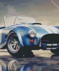 Blue AC Cobra Car Diamond Painting