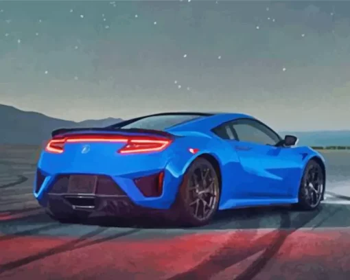 Blue Acura NSX Diamond Painting