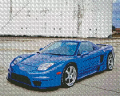 Blue Acura NSX Sport Car Diamond Painting