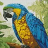 Blue And Gold Macaw Bird Diamond Painting