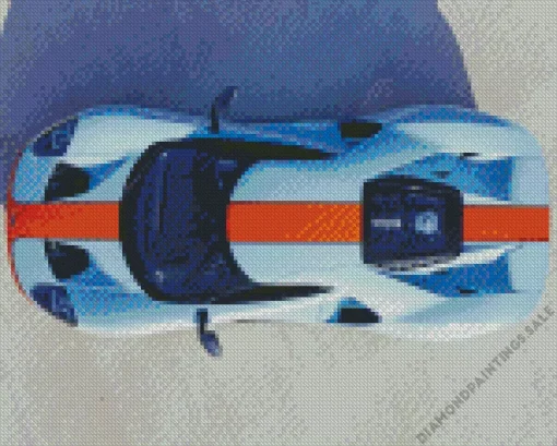 Blue And Orange GT40 Diamond Painting