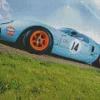Blue And Orange GT40 Car Diamond Painting