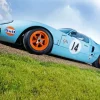 Blue And Orange GT40 Car Diamond Painting