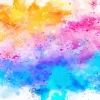 Blue And Pink And Yellow Art Diamond Painting