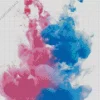 Blue And Pink Smoke Diamond Painting