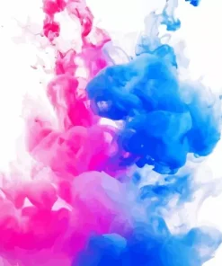 Blue And Pink Smoke Diamond Painting