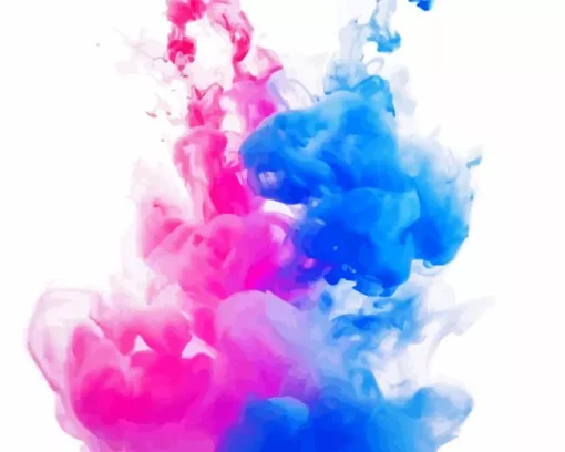 Blue And Pink Smoke Diamond Painting