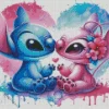 Blue And Pink Stitch Diamond Painting
