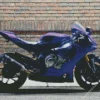 Blue and Purple Motorcycle Diamond Painting