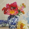 Blue And White Flower Vase Diamond Painting