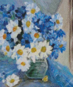 Blue And White Flower Vase Art Diamond Painting