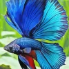 Blue Betta Fish Diamond Painting